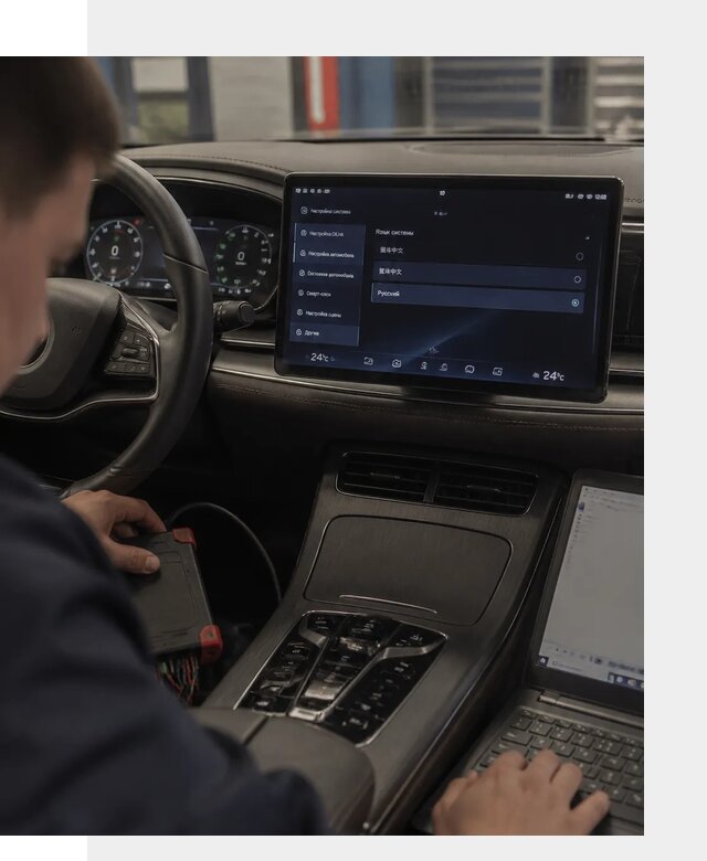 Русификация автомобиля BYD HAN для эксплуатации в Таре